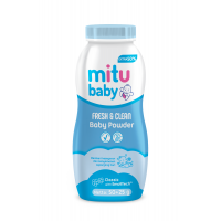 Phấn Thơm Cho Bé Mitu Baby Powder Bottle + 50% (BLUE)