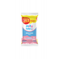 Khăn Giấy Ướt Cho Bé Mitu Baby Wet Tissue Fresh & Clean 40'S BOGOF (PINK CHERRY)