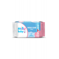 Khăn Giấy Ướt Cho Bé Mitu Baby Wet Tissue Fresh & Clean 24'S Pink